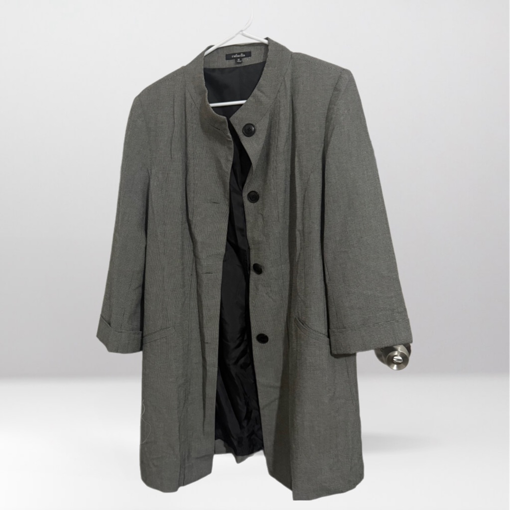 S07 Rafaella Gray Trench Coat For Women